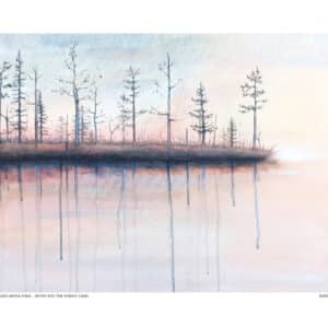 Printti "Sinun jälkeesi metsä itkee" 30x40cm