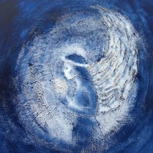 Akryylimaalaus "Enkelin puhallus"