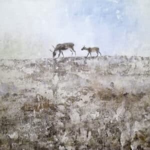 Akryylimaalaus "Lokakuu"