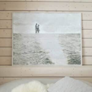 Akryylimaalaus akustiikkalevylle, "Pari"