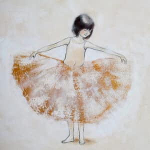 Akryylimaalaus "Uusi mekko"